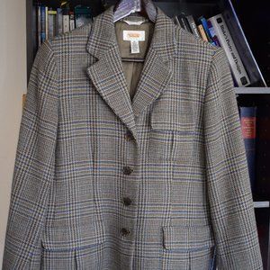 Plaid Wool Blazer